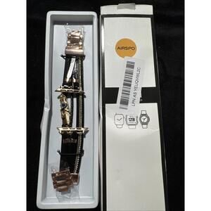 AIRSPO Leather Bracelet Compatible for Apple Watch Band 38-46mm